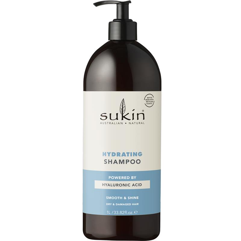 Sukin Hydrating Shampoo 1L Powered by Hyaluronic Acid for Dry Hair