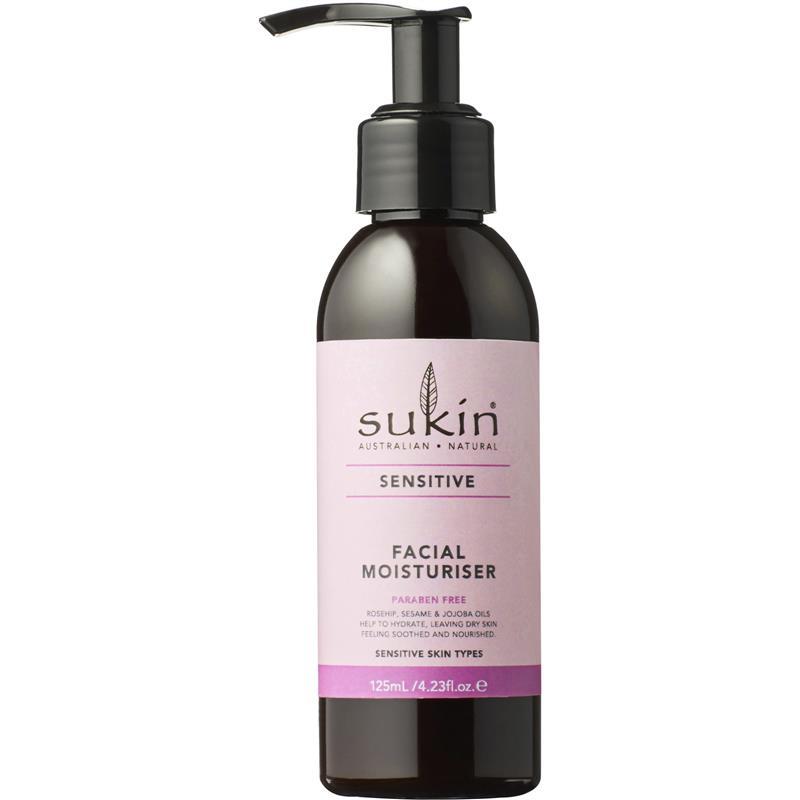 Sukin Sensitive Facial Moisturiser 125ml Soothing & Nourishing