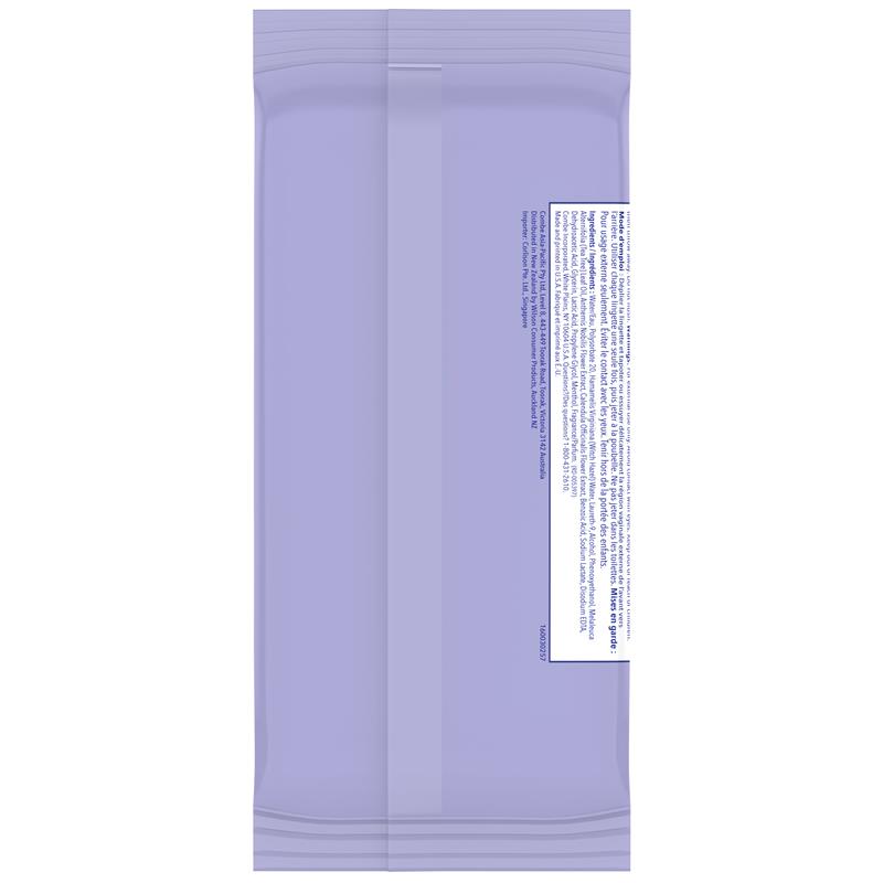 Vagisil Ultra Fresh Intimate Wipes 20 Count Helps Prevent Odour - Ingredients Label