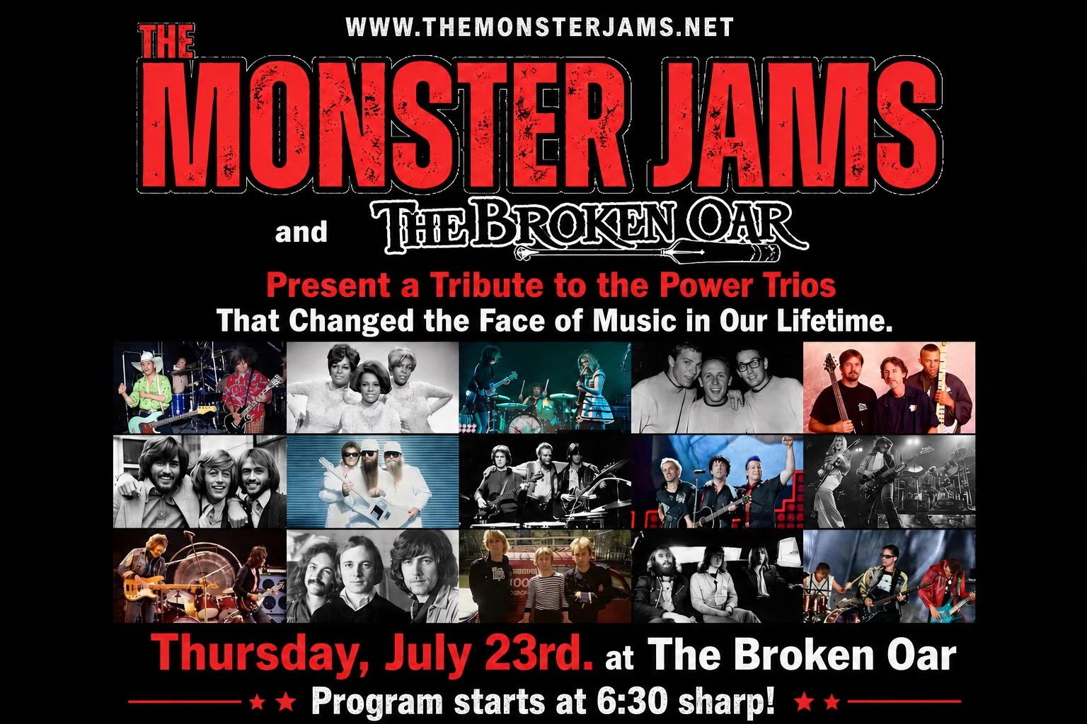 Monster Jams Tribute to Trios That Changed Music in Our Lifetime