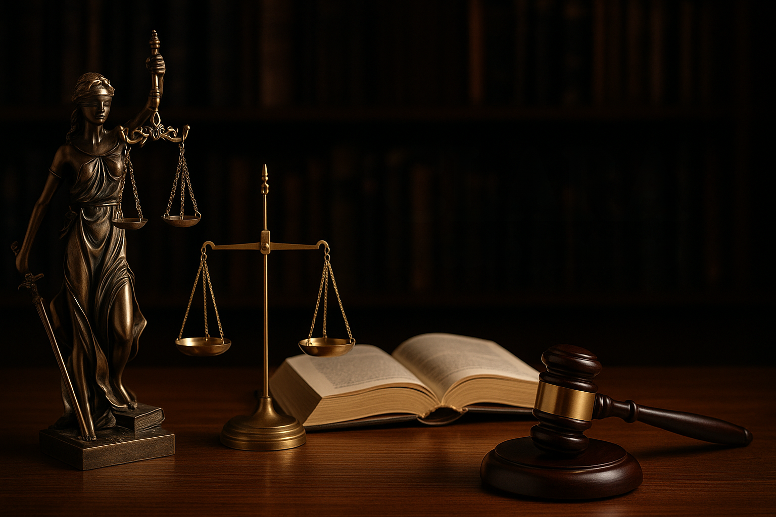 Banner para um escritório de advocacia mostrando um ambiente de escritório moderno.