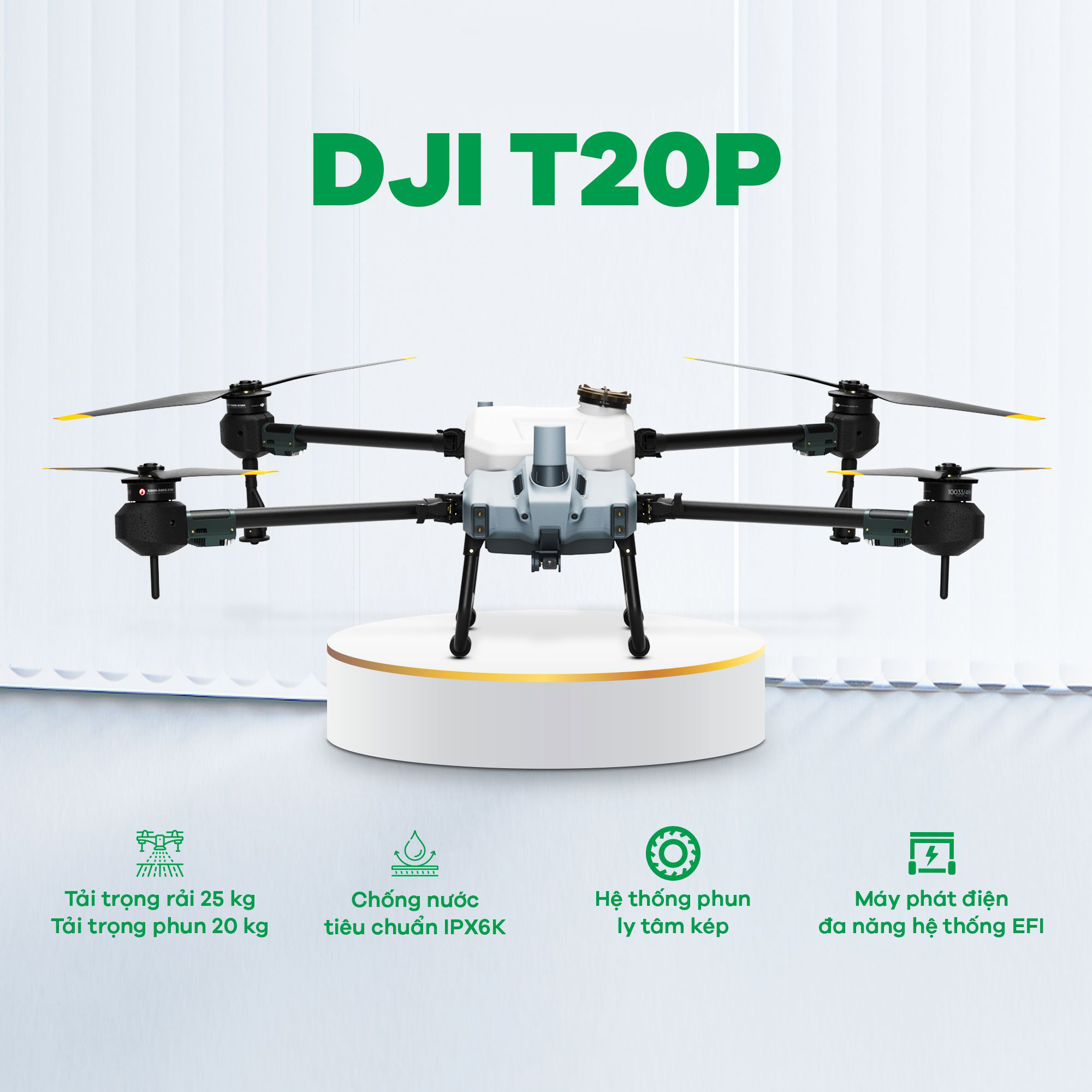 THIẾT BỊ BAY NÔNG NGHIỆP DJI AGRAS T20P