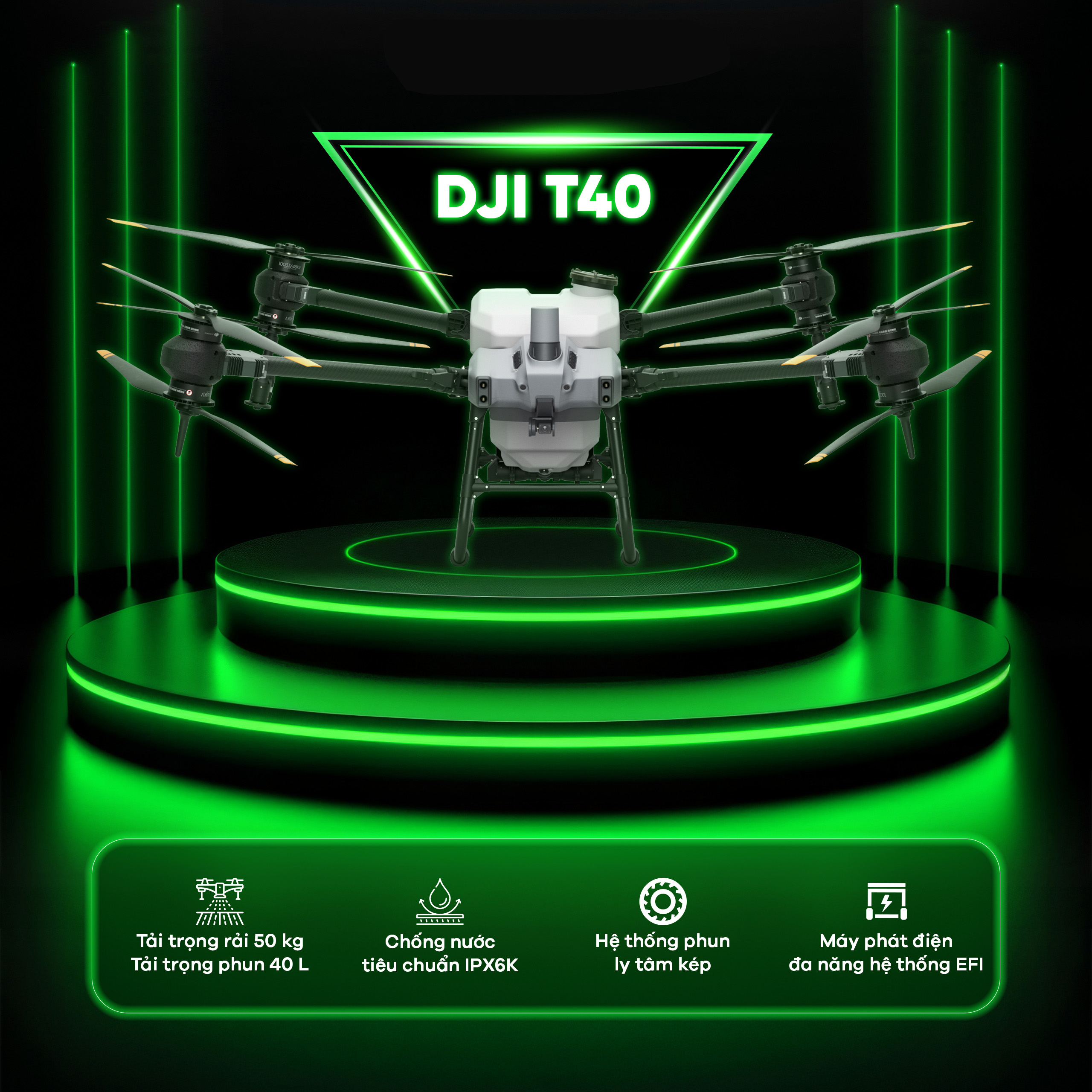 THIẾT BỊ BAY NÔNG NGHIỆP DJI AGRAS T40