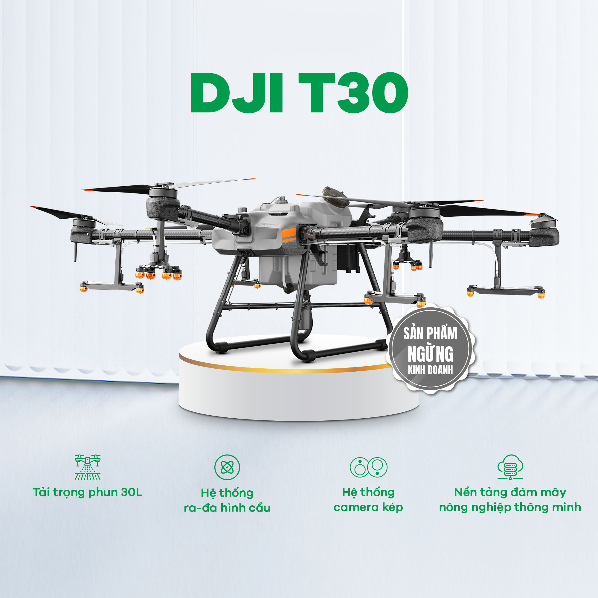 THIẾT BỊ BAY NÔNG NGHIỆP DJI AGRAS T30
