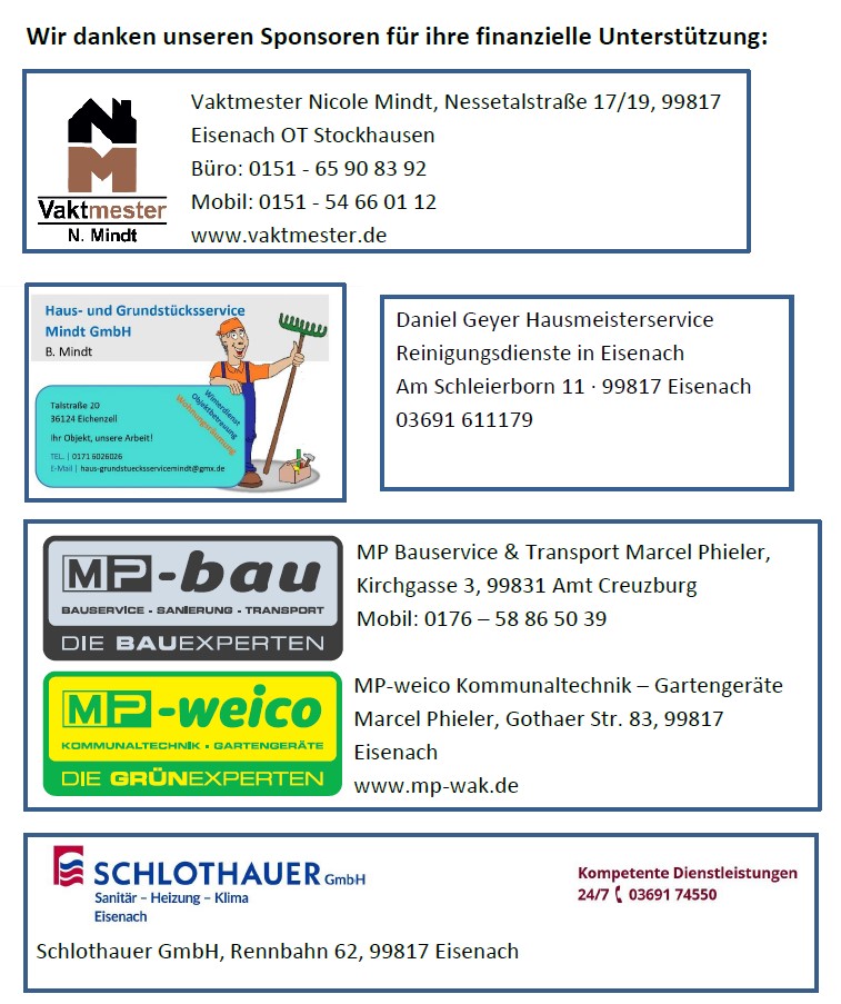 Vielen Dank an unsere Sponsoren!