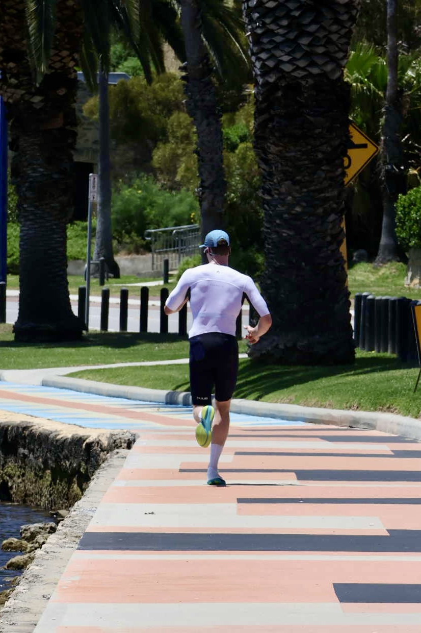 Mock ironman training session run - distance photo