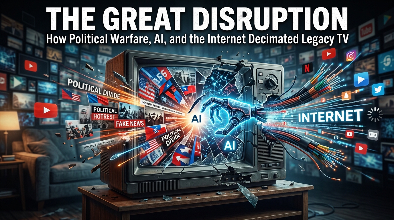 End of an Era: How Political Warfare, AI, and Digital Forces Are Dismantling Legacy Television