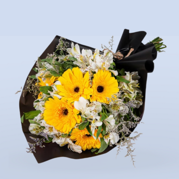 Ramo Alegría Radiante: Gerberas y Alstroemerias