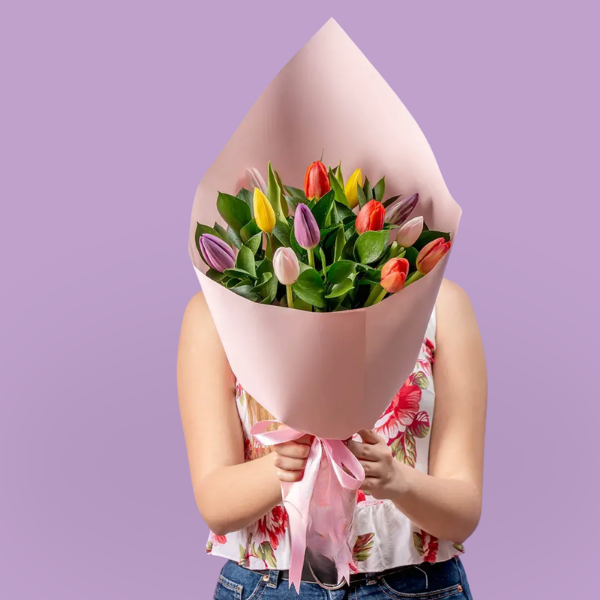 Ramo de Tulipanes Arcoíris