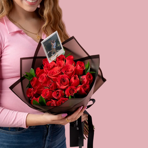Ramo Pasión Eterna con Foto Personalizada