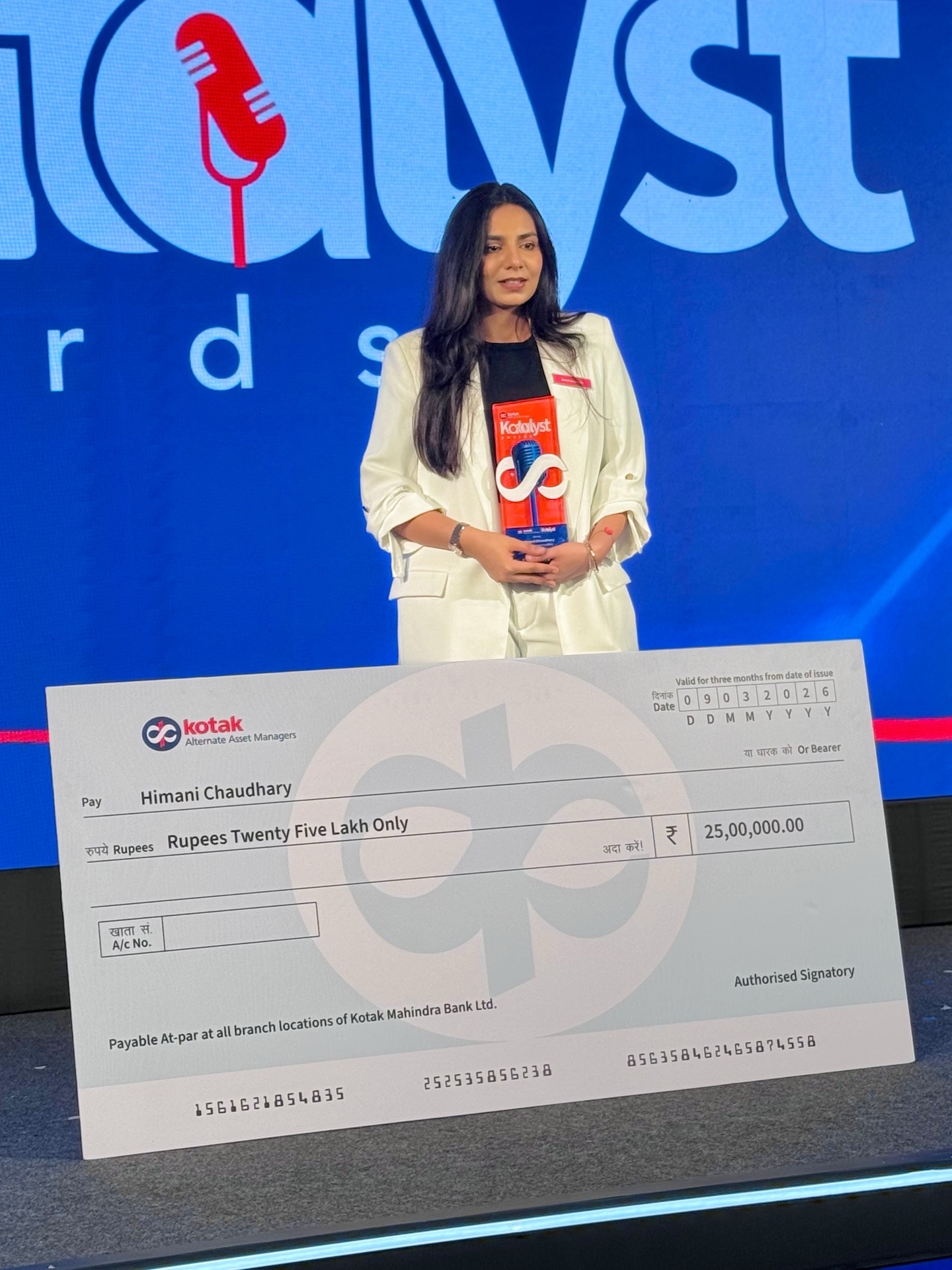 Kotak Alts Award Winner