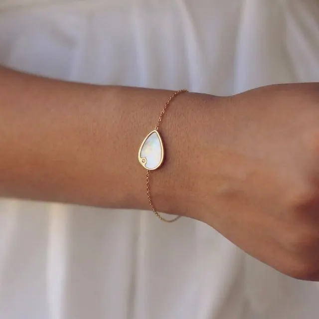Pulseira Gota Madrepérola - Pulseiras