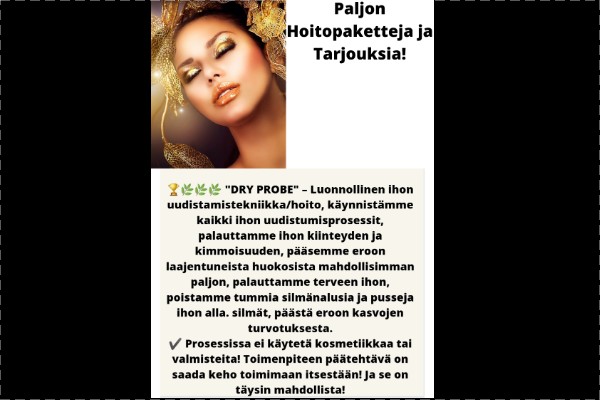 Dry Probe/ Luonnollinen ihon uudistamishoito, koko kasvo