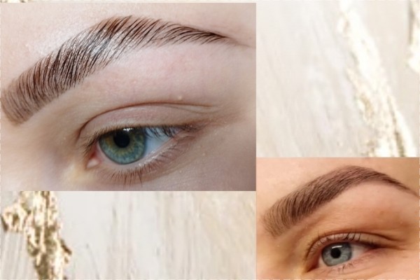 Kulmien laminointi värjäys ja muotoilu + ripsien värjäys