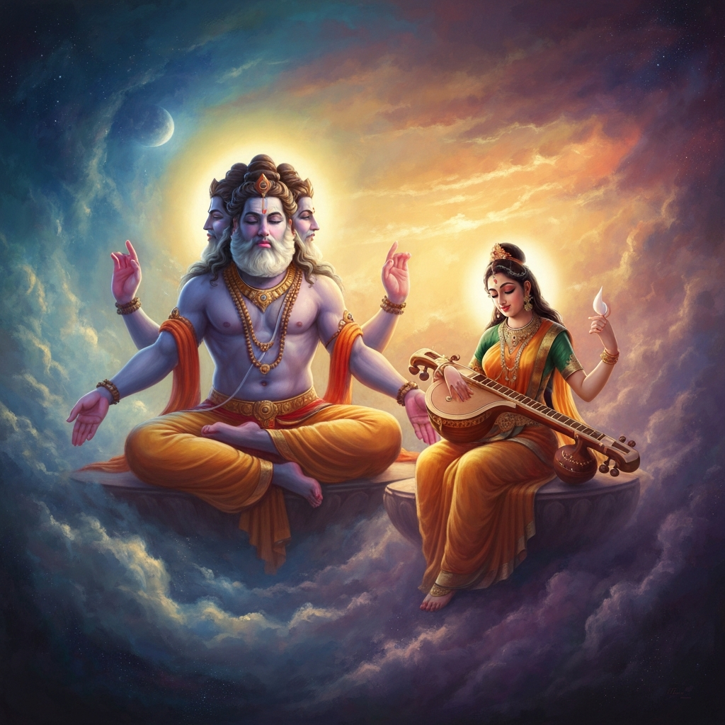 Featured image for Brahmā & Sarasvatī: What Really Happened (Simple Guide)