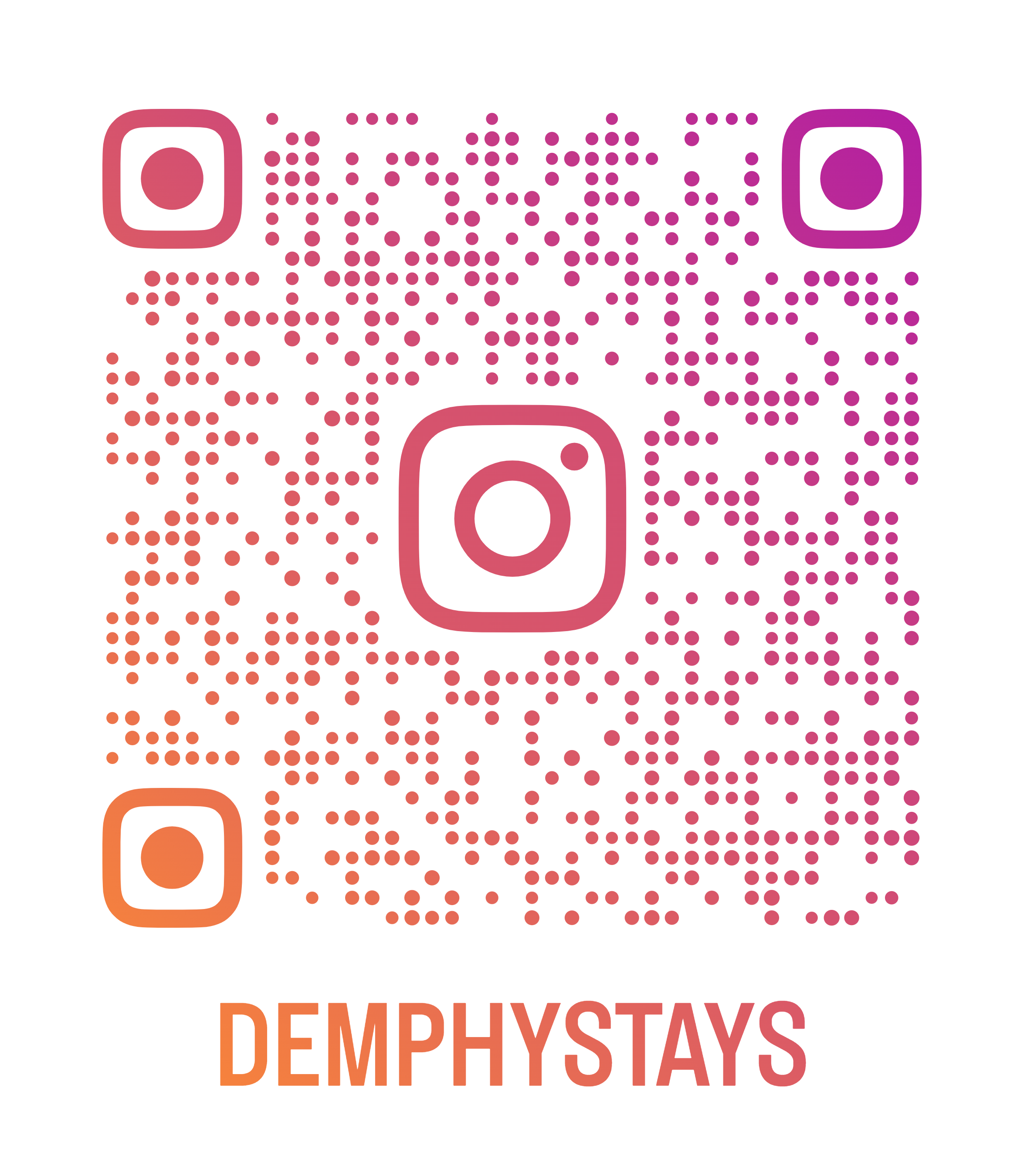 Instagram QR Code for DemphyStays