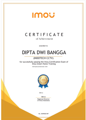 Imou Authorized Dealer Certificate