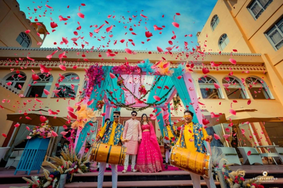 Portfolio image 7 for Foreverbond Wedding Studios, a photographer in New Delhi specializing in traditional, fine art, vintage, candid, drone, artistic, black and white, photojournalistic, lifestyle.