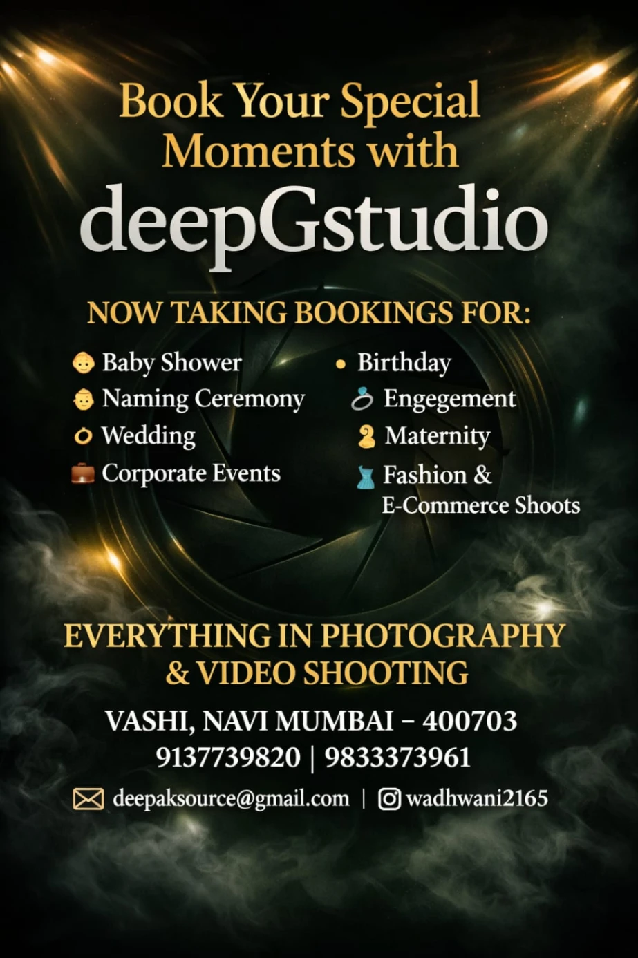 Portfolio image 3 for DeepGstudio, a photographer in Navi Mumbai specializing in candid, traditional, photojournalistic, artistic, vintage, lifestyle, fine art, black and white, drone.