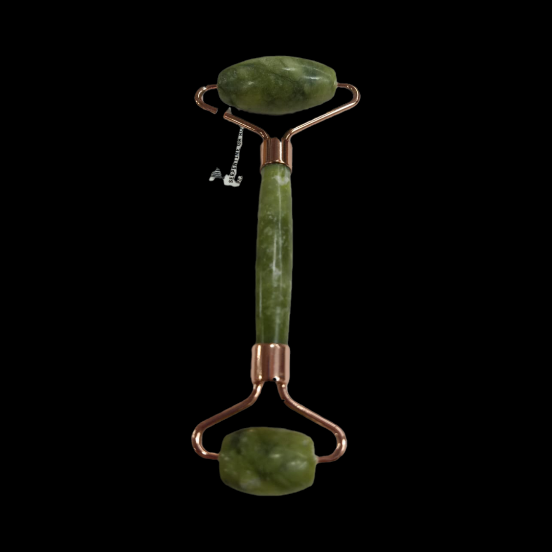 Natural Malachite Holistic Facial Roller & Gua Sha Set