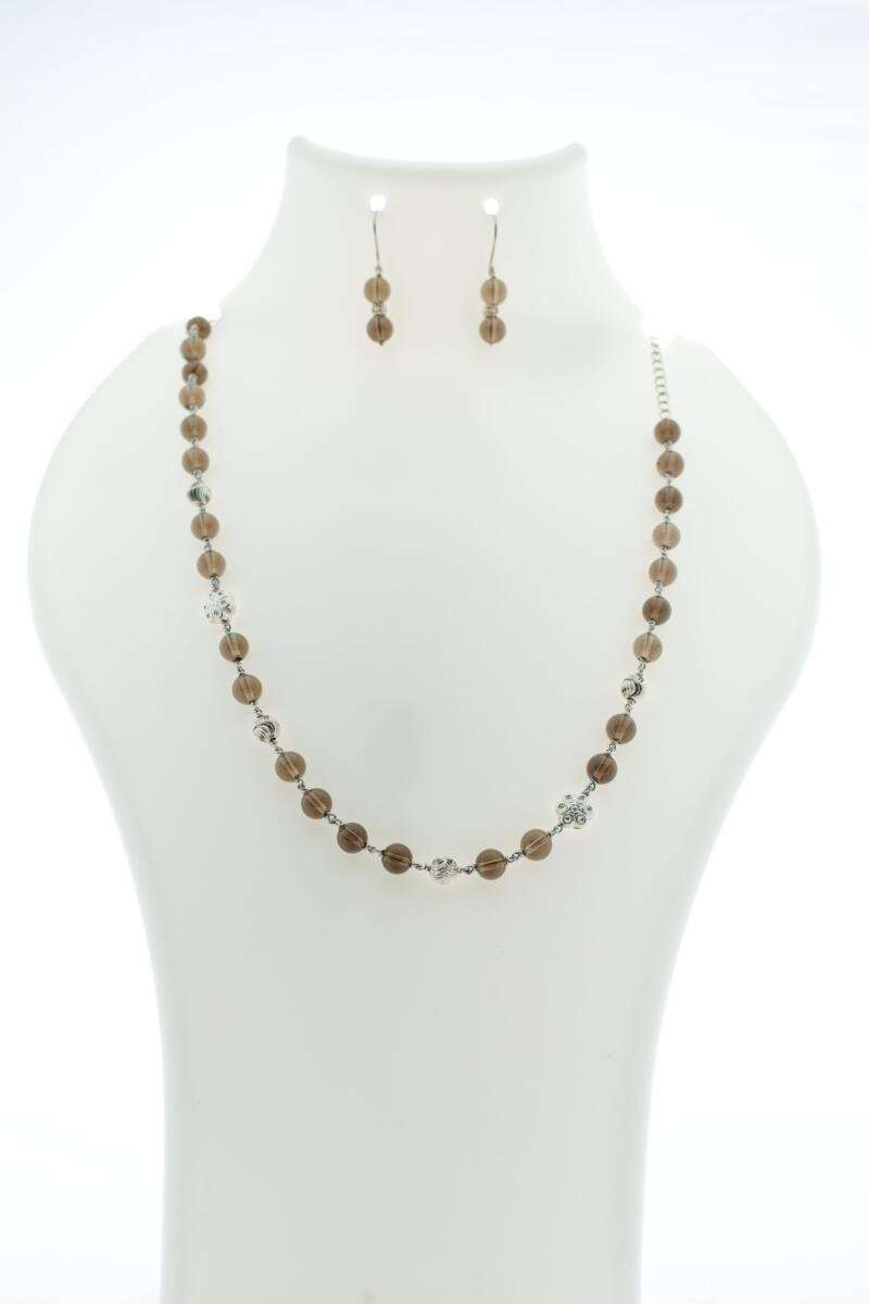 Smoky Quartz & Sterling Silver Earth Energy Necklace