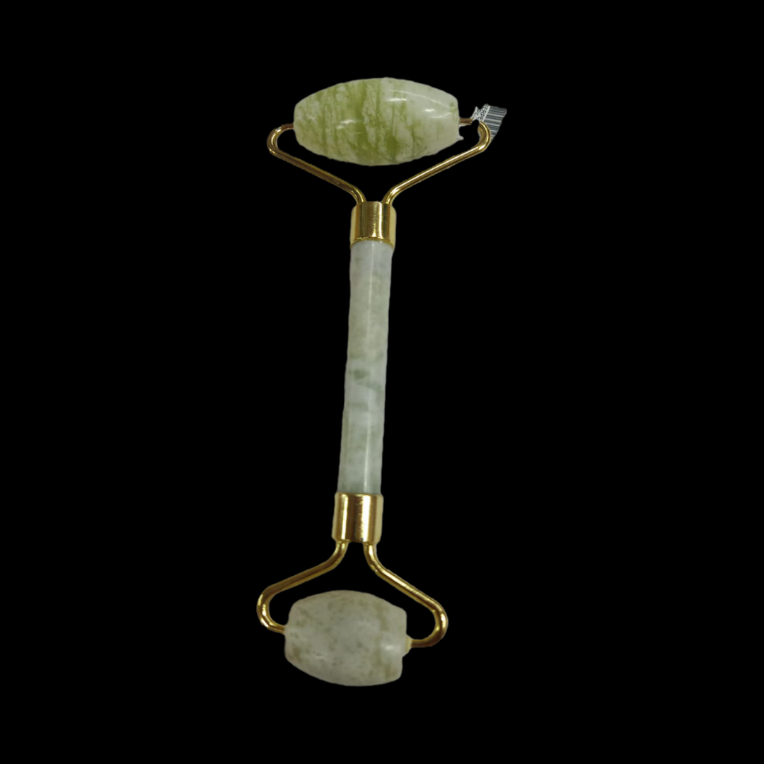 Natural Green Jade / Aventurine Holistic Facial Roller & Gua Sha Set