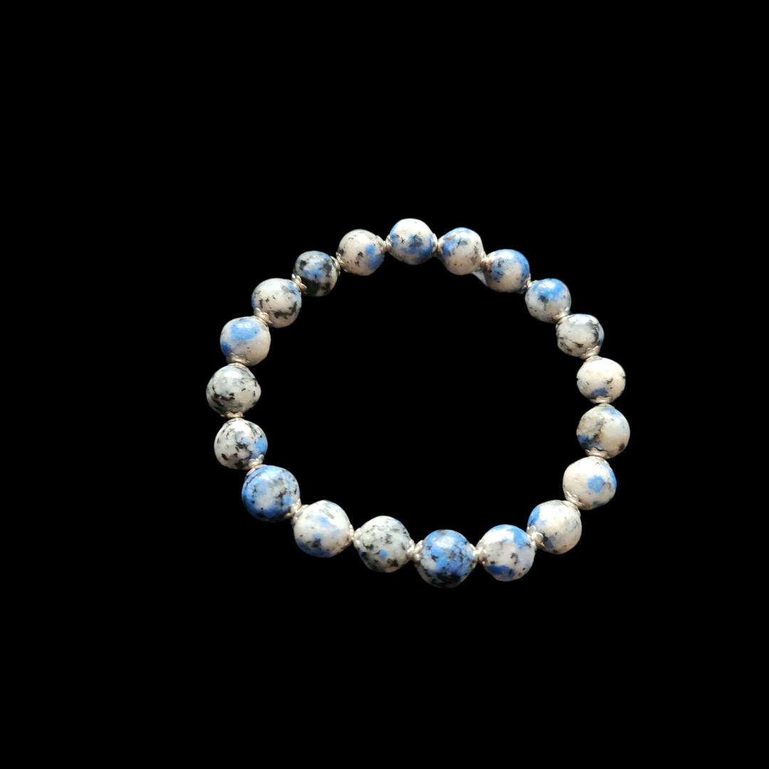 Rare Natural K2 Granite Jasper Mountain Energy Bracelet