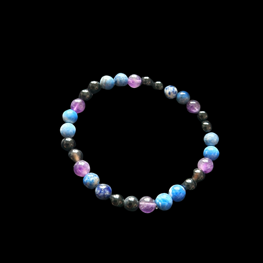 Multi-Gemstone Navaratna / Saturn Planetary Harmony Bracelet
