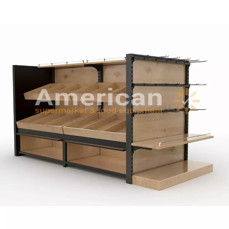 Luxury Wooden Supermarket Shelf thumbnail 4