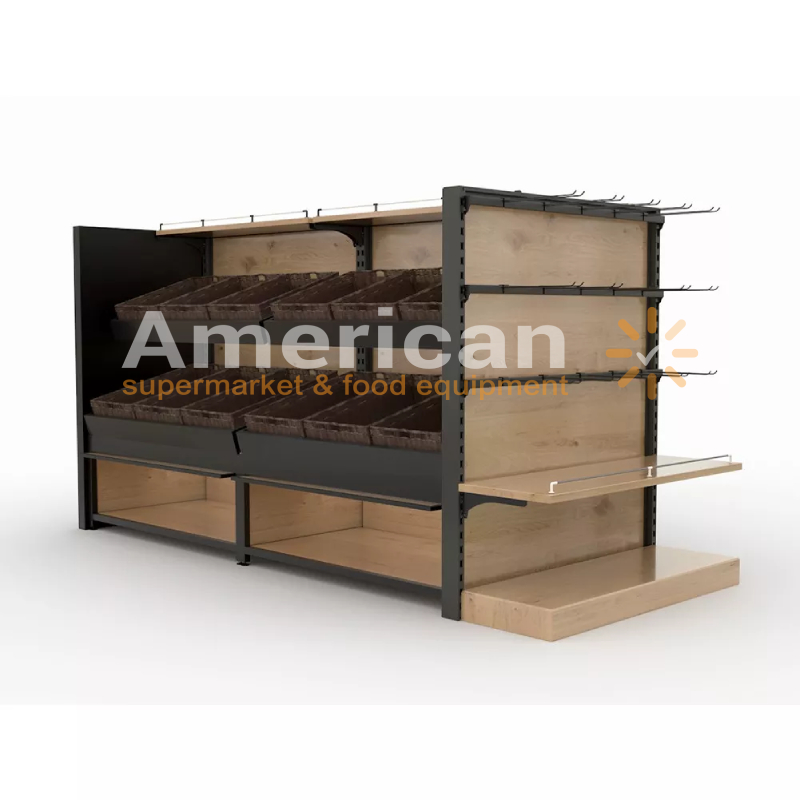 Luxury Wooden Supermarket Shelf thumbnail 2