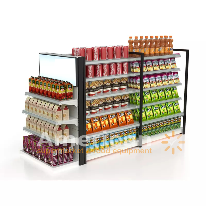 Supermarket Shelf with Advertisement Board thumbnail 4