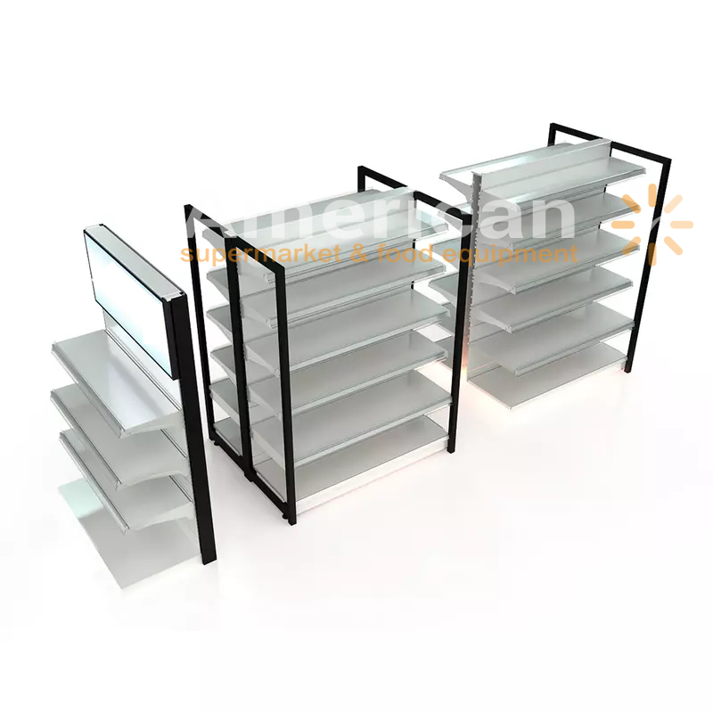 Supermarket Shelf with Advertisement Board thumbnail 3