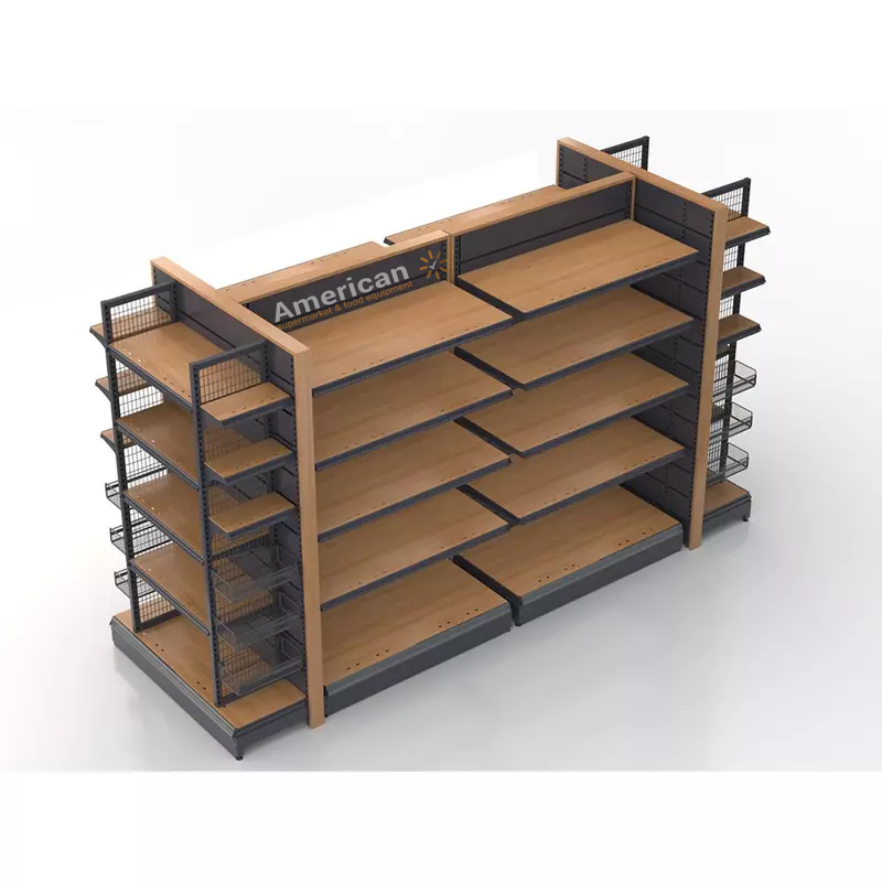 Wood Texture Grocery Rack thumbnail 4