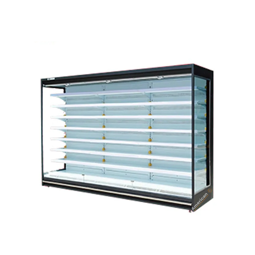 Supermarket Open Chiller Upright Freezer Multideck Air Curtain Display Fridge