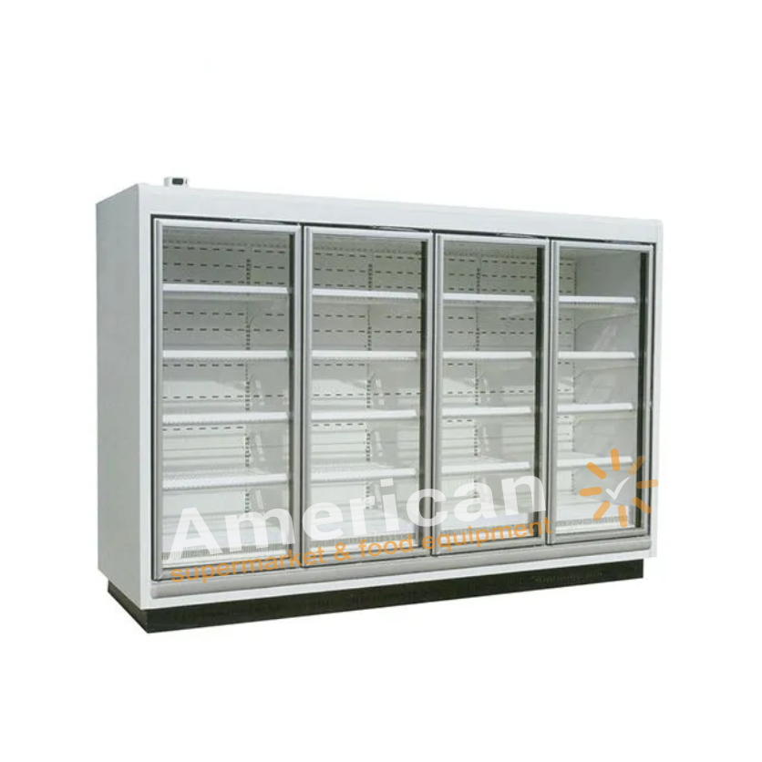Commercial Glass Door Upright Freezer Display Showcase Cabinet