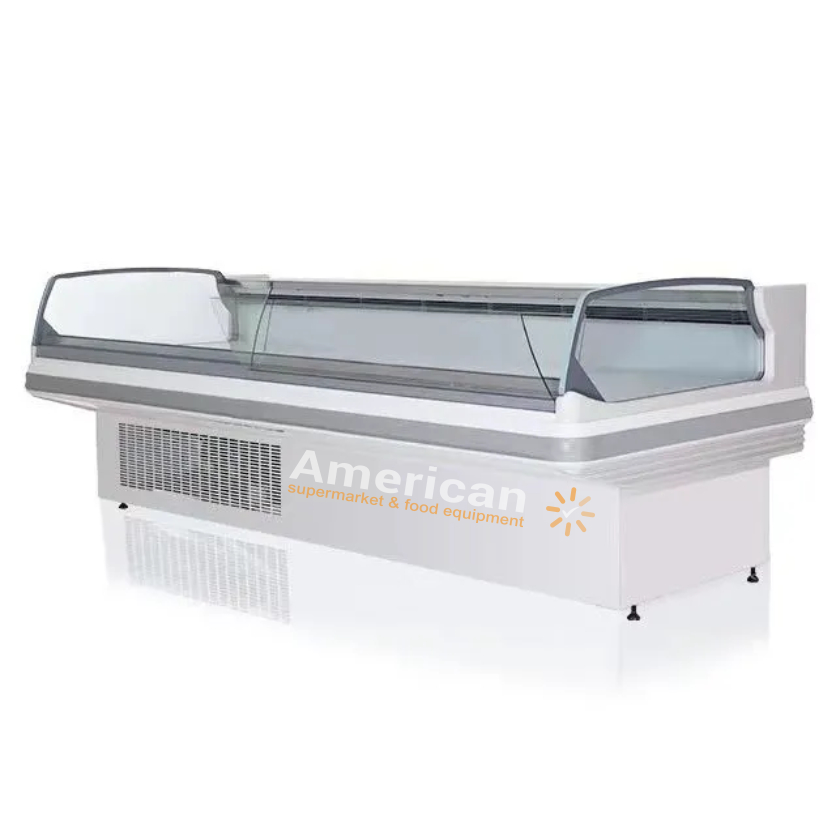 Supermarket Meat Display Fridge Commercial Meat Refrigerator Self Service Meat Counter
