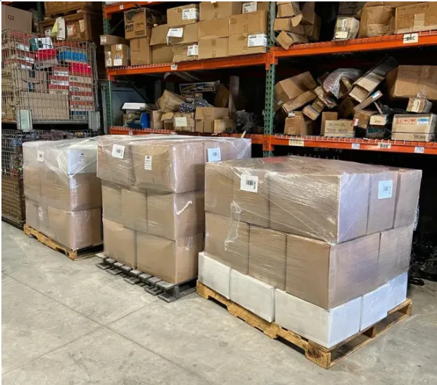 A person unboxing a package with excitement.