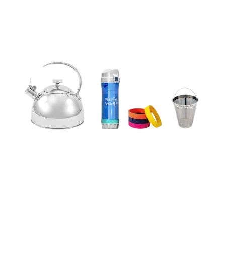 TETERA 3L + BOTELLA + INFUSOR + BANDAS DE COLOR. - imagen 1