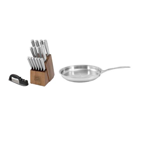 CUCHILLOS 16 PSZ + SARTÉN CHEF 30 CM - imagen 1