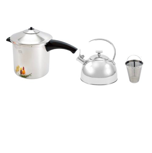 OLLA DE PRESIÓN + TETERA 3L  + INFUSOR - imagen 1
