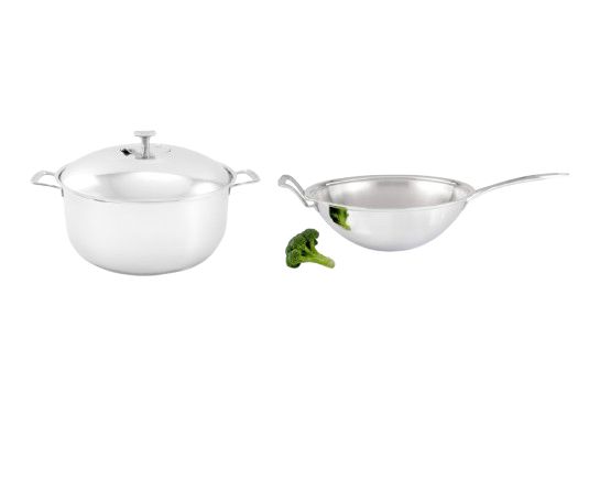 OLLA KING COOKER 12L + SARTEN WOK 34 CM - imagen 1