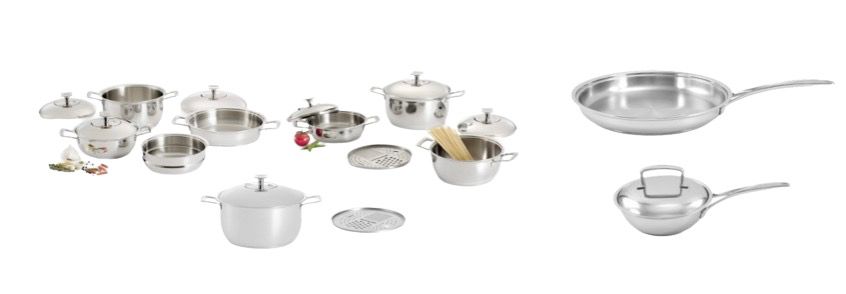 JUEGO GOURMET 17 PSZ + SARTÉN CHEF 30 CM+ MINI SARTÉN 18 CM - imagen 1