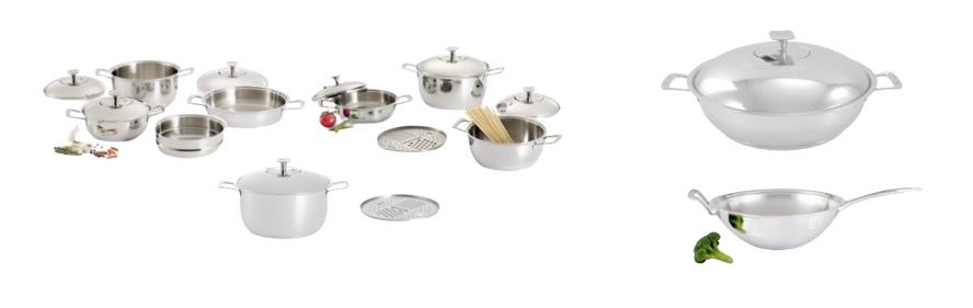 JUEGO GOURMET 17 PSZ + PRINCESA  34 CM+ SARTEN  WOK 34 CM - imagen 1
