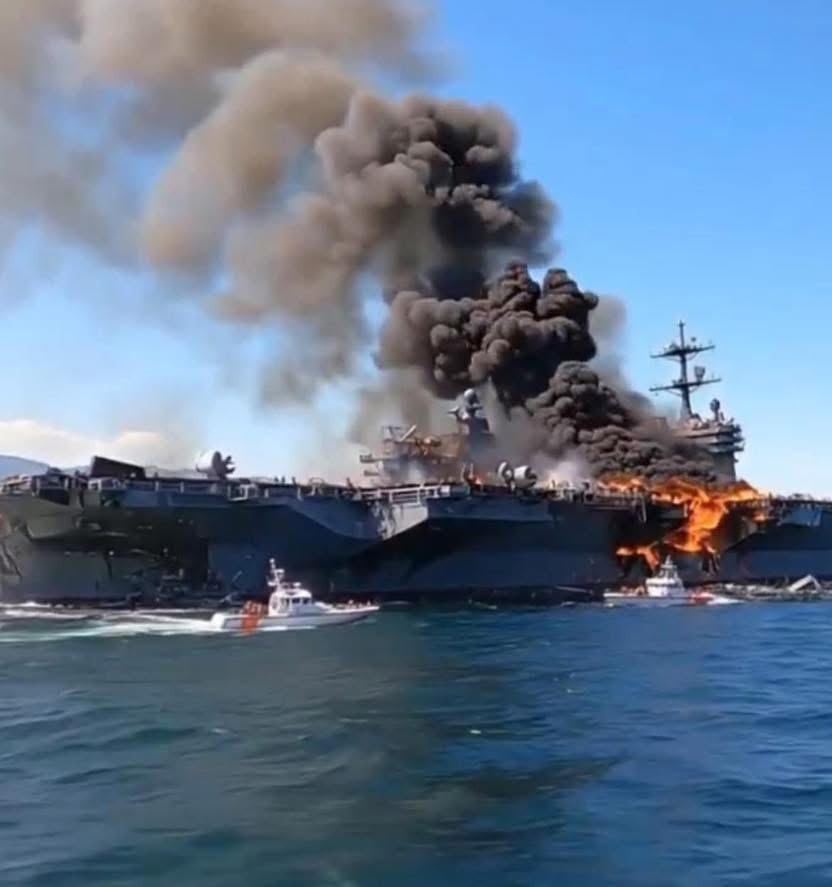 އީރާނުގެ މިސައިލް ހަމަލާއެއްގައި އެމެރިކާގެ އަބްރަހަމް ލިންކަން ފްލީޓަށް ބޮޑެތި ގެއްލުން