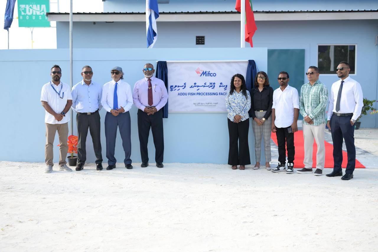 ހުޅުމީދޫގައި ޤާއިމުކުރި “އައްޑޫ ފިޝް ޕްރޮސެސިންގ ފެސިލިޓީ” ހުޅުވައިފި