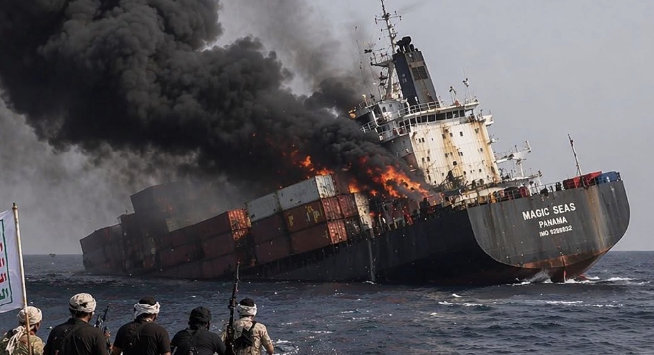 ހޫތީން އިޒްރޭލާއި ގުޅުންހުރި ބޮޑު ކޮންޓެއިނަރ ބޯޓެއް  ފައްތާލައިފި