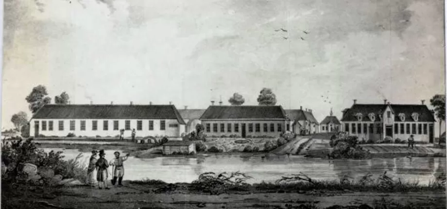 Luchtfoto van de Ommerschans