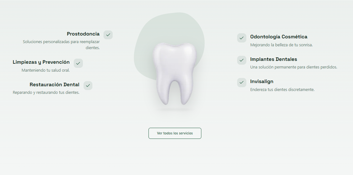 Dental clinic website screenshot 3