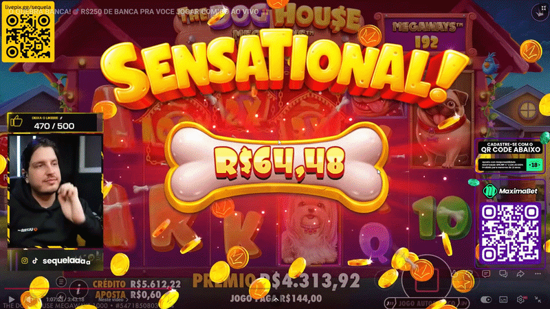 Banner Jogo Responsável na live do Sequela