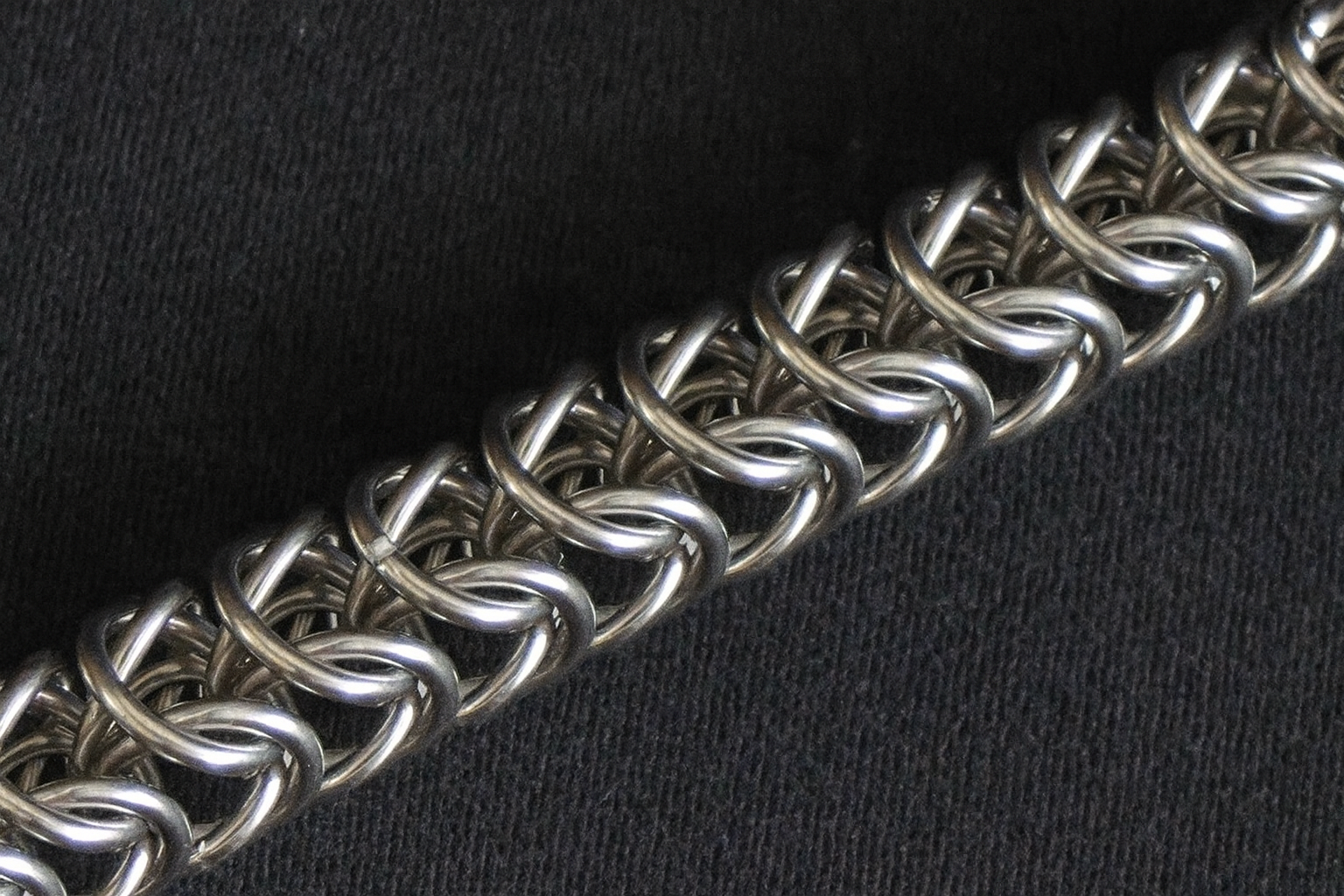 A box chain necklace.